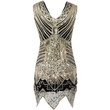 High-end Sequined Hand-woven Dress Retro Sequins Physical Picture Evening Dresses