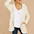 Women's Sweater Solid Color Loose Cardigan Hooded Plus Size Knitwear
