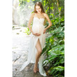 Pregnant Women's Chest-wrapped Dress Chiffon Mop Long Dresses