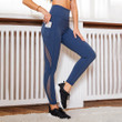 Autumn European Size Sexy Mesh Women's Fitness Exercise Yoga Clothes Pants Bottoms