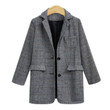 Loose Retro Plaid Casual All-match Suit Jacket Blazers