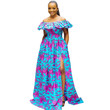Women's Clothes Dress Waist-tight Hepburn Style Digital Printing Floral Skirt Floral Dresses
