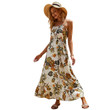Summer Vacation Style Skirt Women's Clothing Fashion Printing Slip Dress Floral Dresses