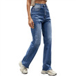 Wide Leg Women's High Waist Slimming Summer Thin Pants Jeans