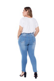 Oversized Jeans Women's Ripped Stretch Washed Slim Fit