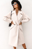 Long Sleeve Suit Collar Woolen Coat Overcoat Women