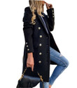Double-breasted Lapel Slim-fit Trench Coat