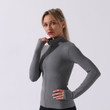 Seamless Knitted Sports Workout Clothes Long-sleeved Top Yoga Jacket For Women Coats