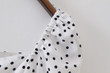 Spring Fashion Dot Polka Dots Retro French Square Collar Shirt Women's Clothing Label Customization Blouses