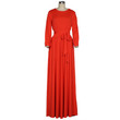 Spring Women's Clothing Round Neck Bohemian Long Solid Color Dress