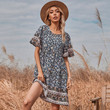 Women's Summer Bohemian Skirt Ethnic Print Loose Dress