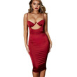 Summer Women's Clothing Nightclub Sexy Hollow-out Camisole Sheath Chest Pad Dress