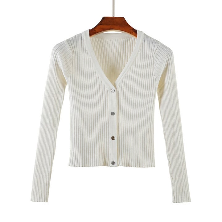 Outer Tops Knitwear Cardigan Sweater Women's Short Thin Coat
