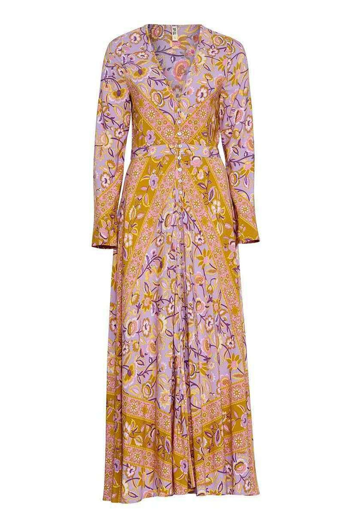 Dress Bohemian Xun Vintage Print Long Women's Clothing Long Dresses