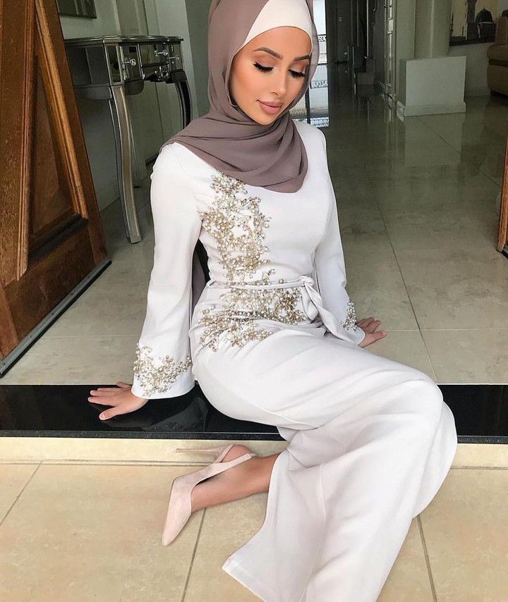 Muslim Long Dress Women's Slim-fit Sheath Embroidered