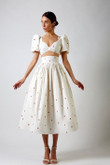 Women's Two-piece Temperament Commute Sleeveless Print Dress