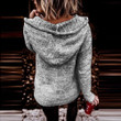 Solid Color Knitted Sweater Women's Casual Loose Long-sleeved Hooded Top