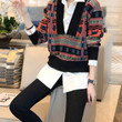 Autumn Clothing Loose Outer Wear Women's Fake Two Pieces Sweaters Inner Knitted Bottoming Shirt Top Fashion