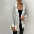 Mid-length Single-breasted Sweater Coat Knitted Cardigan