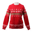 Pullover Christmas Sweater Women's Loose Jacquard Round Neck Customized Processing