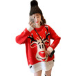 Korean Cartoon Christmas Deer Sweaters Women's Clothing Loose Outer Wear