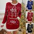 Christmas Pocket Dress Sweater Women