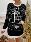 Christmas Pocket Dress Sweater Women