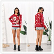 Pullover Women's Clothing Santa Claus Deer Brocade Sweater Hot
