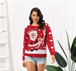 Pullover Women's Clothing Santa Claus Deer Brocade Sweater Hot