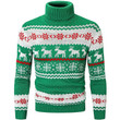 Christmas Turtleneck Sweater Elk Pattern Knitwear Source