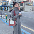 Knitwear Dress Bottoming Mid-length Over The Knee Turtleneck Slim-fit Sweater Women