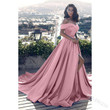 Dress Solid Color Off-shoulder Elegant Evening Evening Dresses