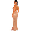 Fashionable Sexy Slim-fit Long Evening Dress With Open Legs Sequins
