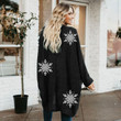 2022 Women's Knitted Cardigan Printed Coat Plus Size Loose Long Women