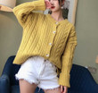 Women's Sweater Single-breasted Urban Casual Cardigan Knitted