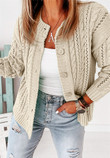 Women's Sweater Single-breasted Urban Casual Cardigan Knitted