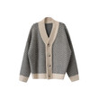 Women's Vintage Knitted Cardigan Stripes Idle Style Baggy Coat All-matching Outer Wear Sweater