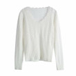 Trendy Autumn Women Clothing Hollow Cardigan Waist-tight Cropped Sweater