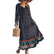 Spring Women's Clothing Vacation Beach Dress Bohemian Long Dresses