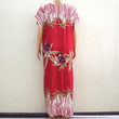 Embroidery Applique African Plus Size Dress Short Sleeve Printed Maxi With Headscarf Long Dresses
