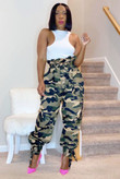 Women's Classic Camouflage Cargo Pants Bottoms
