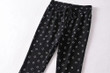 Fashion Smiley Printed Lace Up Casual Wide-leg Pants Spring Slim Fit High Waist Flared Bottoms