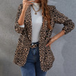 Women's Suits Coat Autumn Leopard Print Elegant Business Suit Blazers