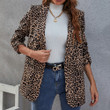 Women's Suits Coat Autumn Leopard Print Elegant Business Suit Blazers