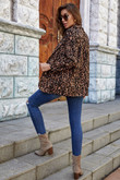 Women's Small Suit Jacket Fashionable All-match Leopard Print Slim Blazers