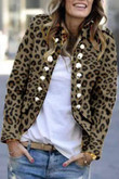 Fashion Button Suit Long Sleeve Jacket Blazers