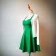 Small Green Dress Fresh Texture Slim Tube Top Sexy Strap Short Skinny Dresses