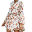 Autumn Print Lace-up Dress Casual Fashion Short Skirt Casual Dresses