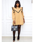 Autumn African Women's Wear Fashion Casual Large Size Round Neck Long Sleeve Loose Dress Casual Dresses