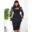 Plus Size Women's Printed Stitching Pencil African Dress Floral Dresses
